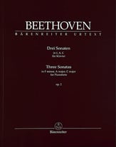 Three Sonatas for Piano, Op. 2 piano sheet music cover